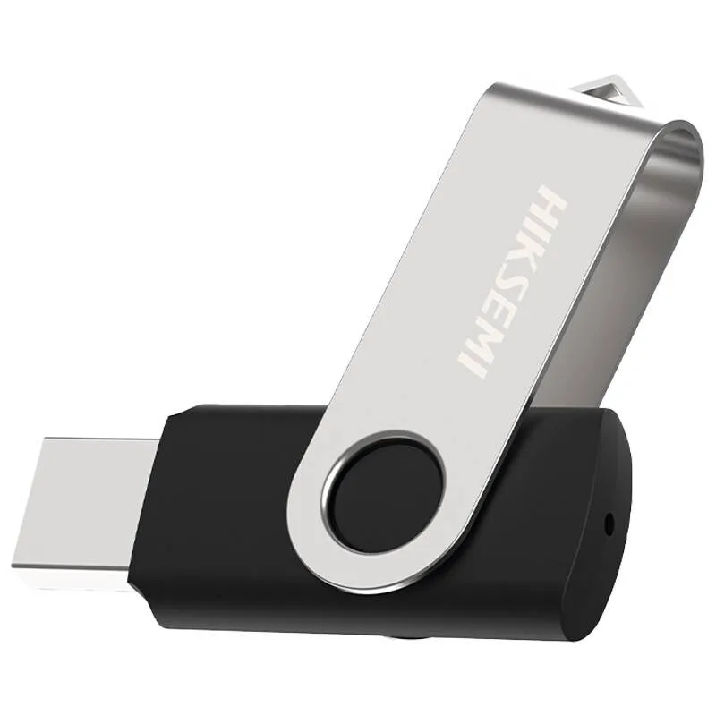 فلش مموری چرخشی 64 گیگابایت هایک سمی مدل HS-USB-M200S با رابط USB 3.0، مقاوم در برابر ضربه و سازگار با ویندوز، لینوکس و اندروید