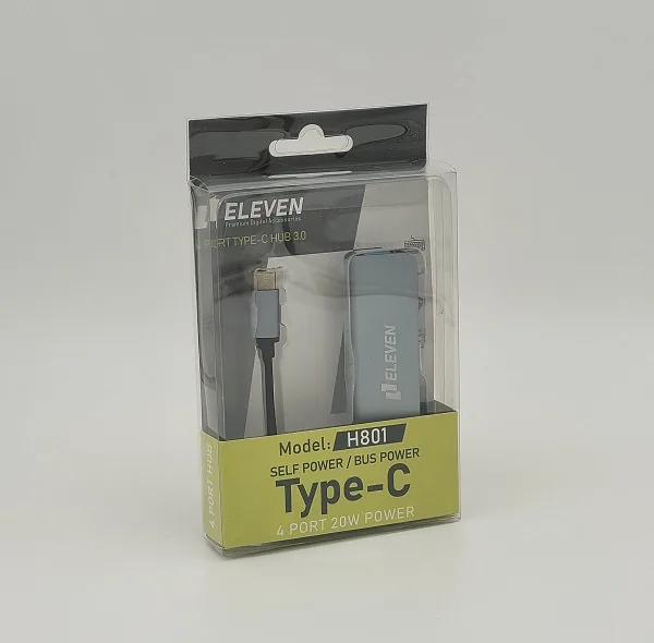 هاب 4 پورت USB 2.0 پورت ایلون مدل TYPE-C H801