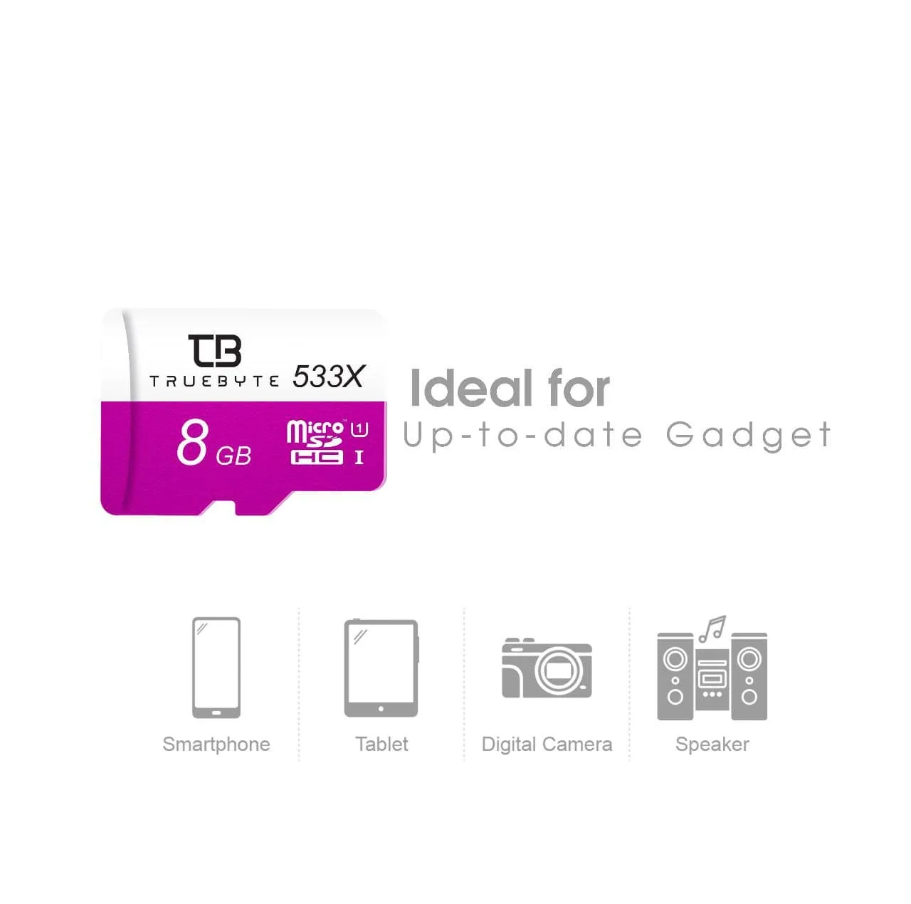 کارت حافظه microSD HC تروبایت مدل 533X V30 کلاس 10 استاندارد UHS-I U1 ظرفیت 8 گیگابایت