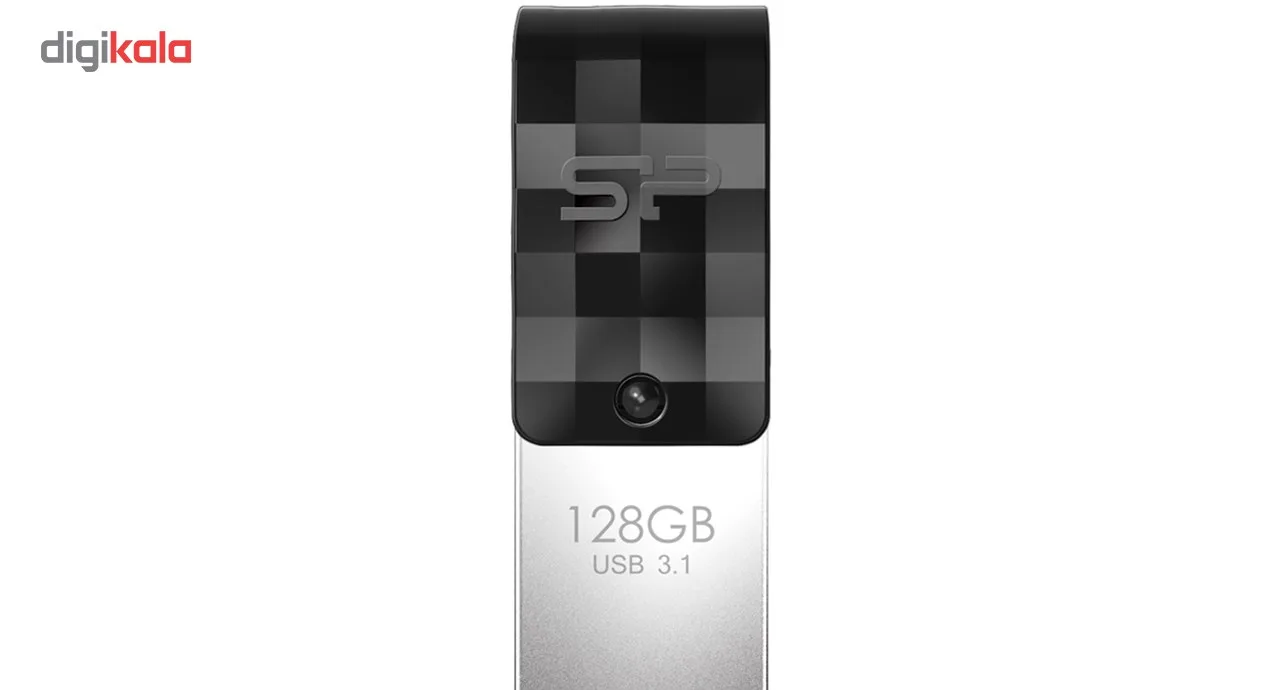 فلش مموری OTG سیلیکون پاور مدل Mobile C31 ظرفیت 128 گیگابایت
