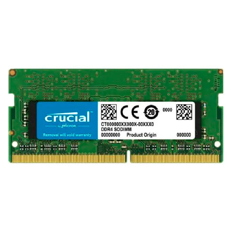 رم لپ‌تاپ DDR4 کروشیال مدل CT16G4SFRA32A ظرفیت 16 گیگابایت، فرکانس 3200 مگاهرتز، تایمینگ CL22 و ولتاژ 1.2 ولت، تک‌کاناله