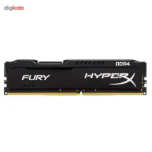 رم کامپیوتر کینگستون مدل HyperX Fury DDR4 2400MHz CL15 ظرفیت 4 گیگابایت