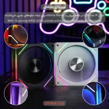فن کیس تسکو مدل GFAN 110 Skadi Lumina