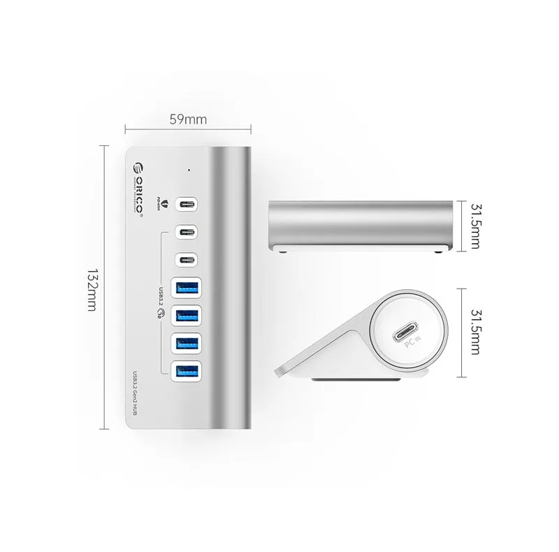 هاب 7 پورت USB اوریکو مدل M3U4C3-G2