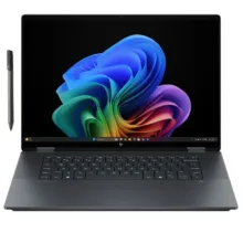 لپ تاپ 16 اینچی اچ‌ پی مدل OmniBook X Flip 16-as0023dx-Core Ultra 7 256V-16GB LPDDR5X 8533MHz-1TB SSD-Touch-Backlit-W به همراه قلم