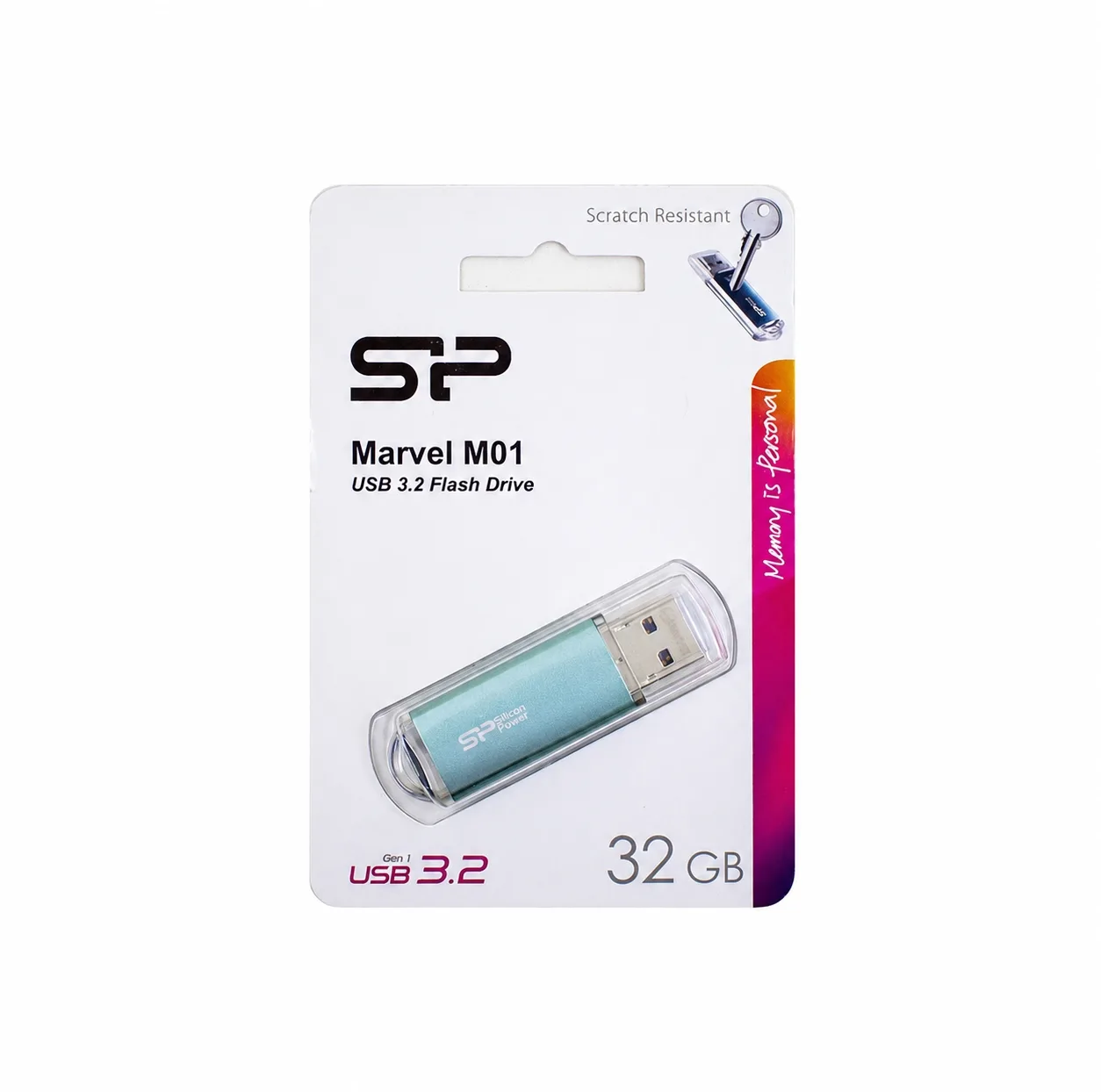 فلش مموری سیلیکون پاور مدل Marvel M01 ظرفیت 32 گیگابایت با رابط USB 3.2