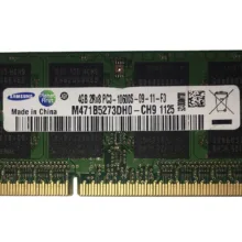 رم لپتاپ 4 گیگابایت DDR3 سامسونگ مدل 10600s فرکانس 1333 مگاهرتز تک کاناله