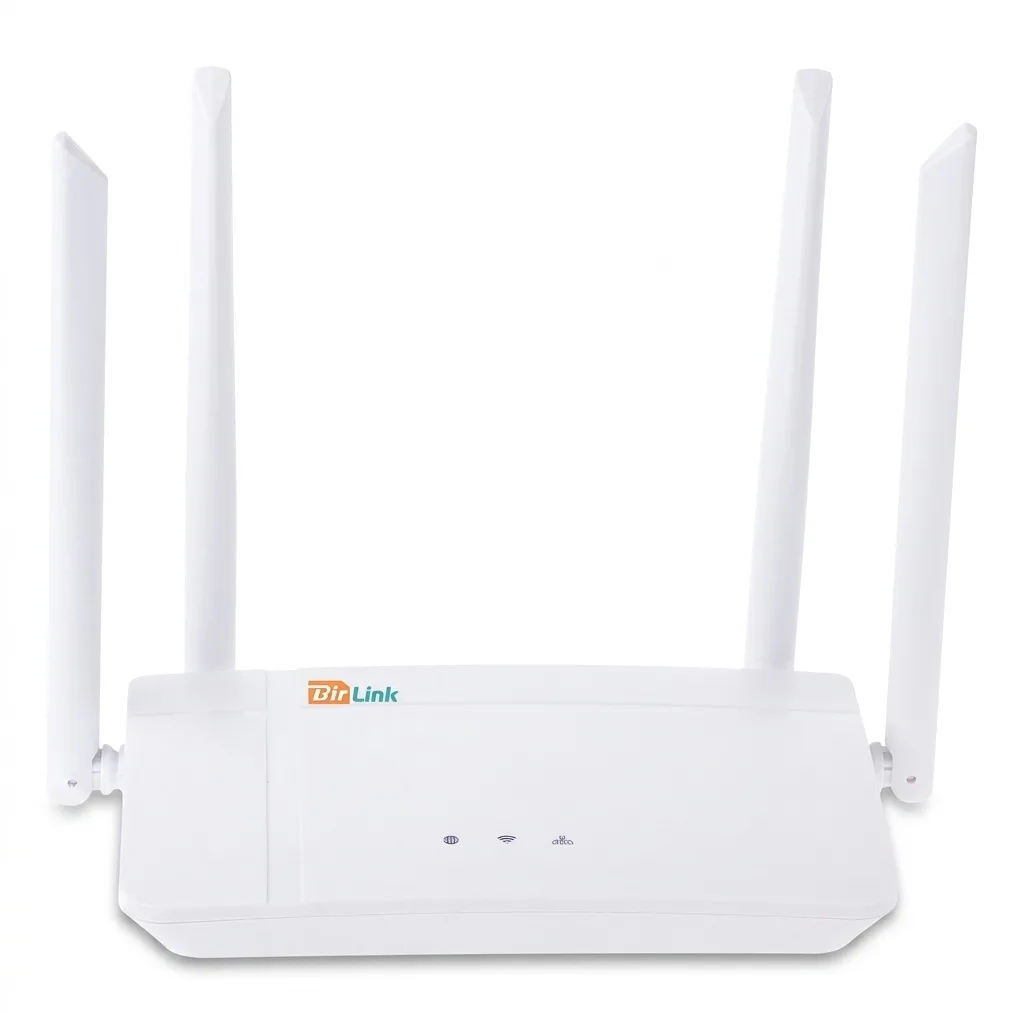 مودم روتر سیم‌کارتی بی‌سیم 4G LTE بیرلینک مدل WL422 با فناوری Wi-Fi 6، سرعت دانلود 150Mbps، پورت LAN و USB Type-C، 4 آنتن 5dBi، پشتیبانی از SMS و قفل باند