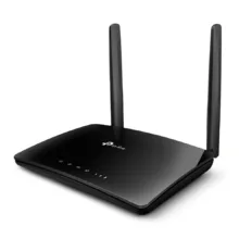 مودم روتر بی‌سیم 4G LTE تی‌پی‌لینک مدل TL-MR6400 با دو آنتن خارجی، شبکه Wi-Fi 2.4 گیگاهرتز، پشتیبانی از 32 کاربر، چهار پورت LAN 10/100 مگابیت و فایروال پیشرفته