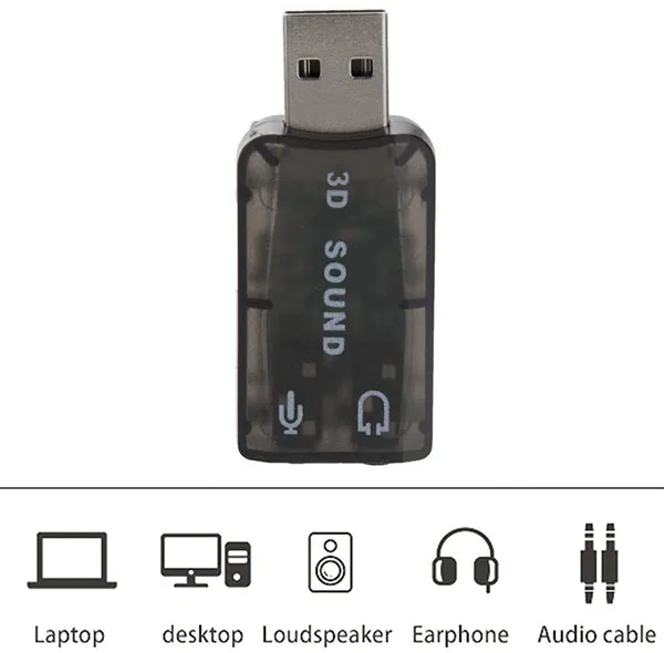 کارت صدا مدل تری دی مدل Virtual 5.1