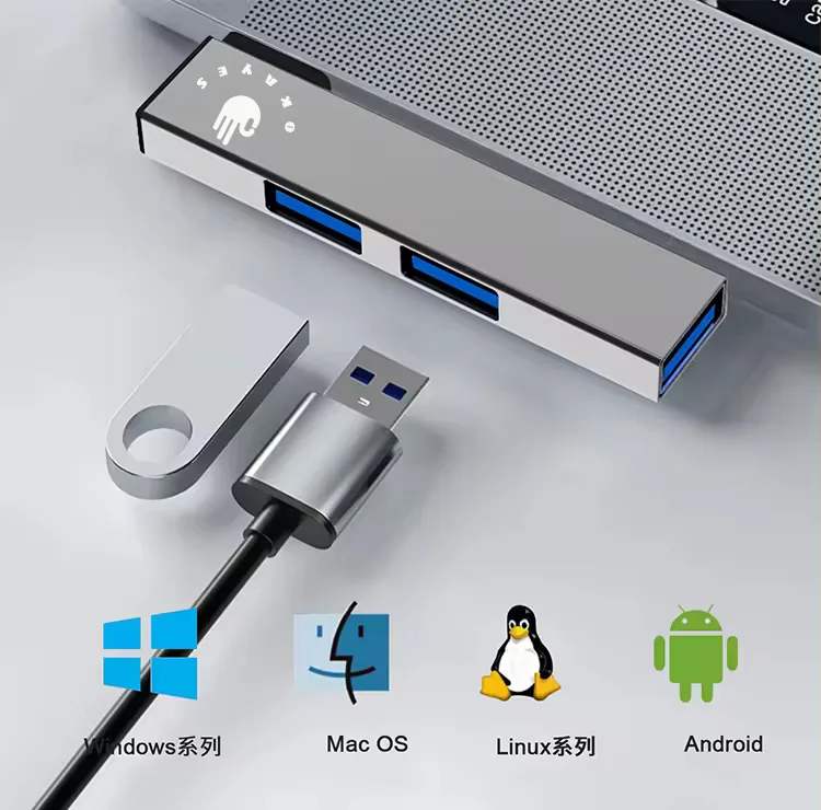 هاب 3 پورت USB 3.0 اکی یس مدل HUB300USB