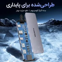هاب 6 پورت USB-C لنشن مدلC26bHE