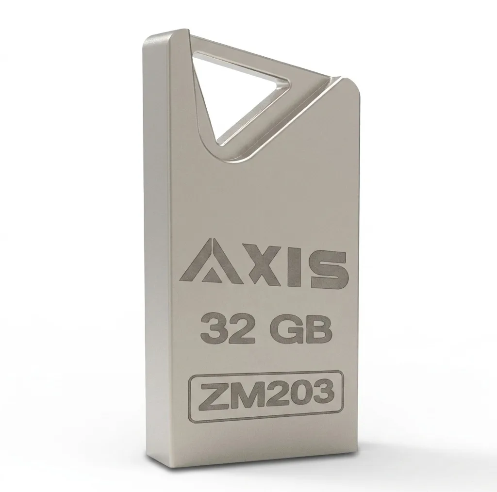 فلش مموری اکسیس مدل ZM203 ظرفیت 32 گیگابایت با سرعت خواندن 25MB/s، سرعت نوشتن 12MB/s، مقاومت در برابر آب و شوک، سازگار با WINDOWS و Mac OS