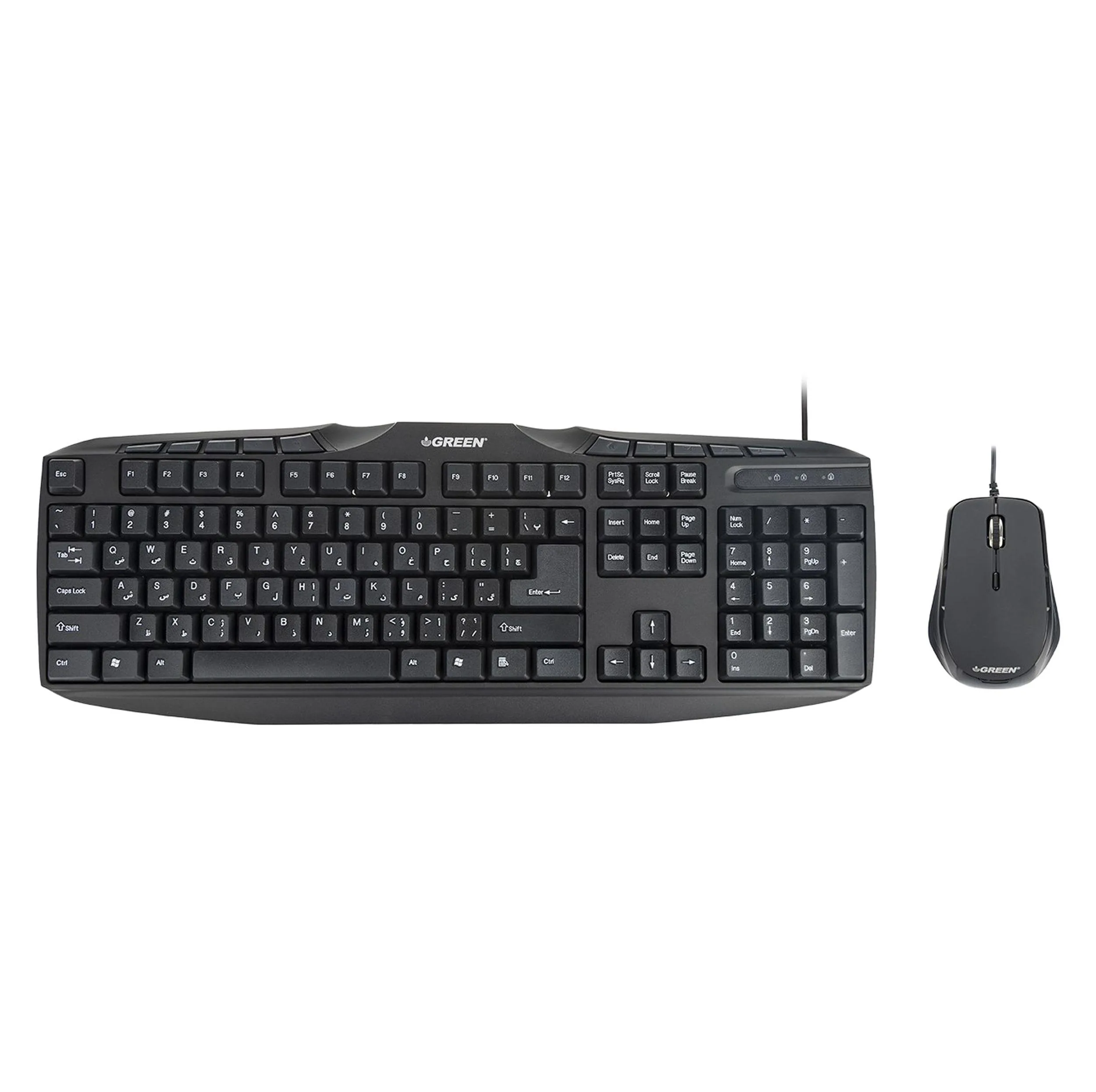 کیبورد و ماوس گرین مدل GKM-305، سوئیچ ممبران، Full-size