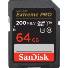 کارت حافظه SDXC سن دیسک مدل Extreme Pro V30 کلاس 10 استاندارد UHS-I U3 سرعت 200mbps ظرفیت 64 گیگابایت