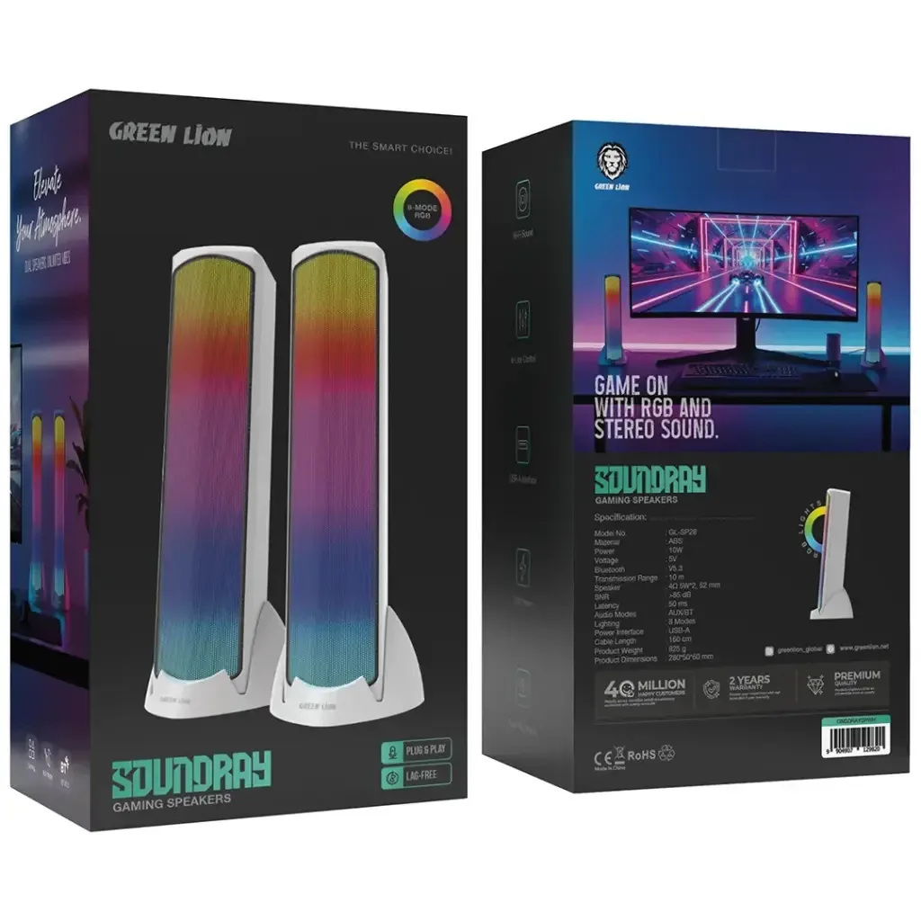 اسپیکر دسکتاپ گرین لاین مدل gaming speaker soundray