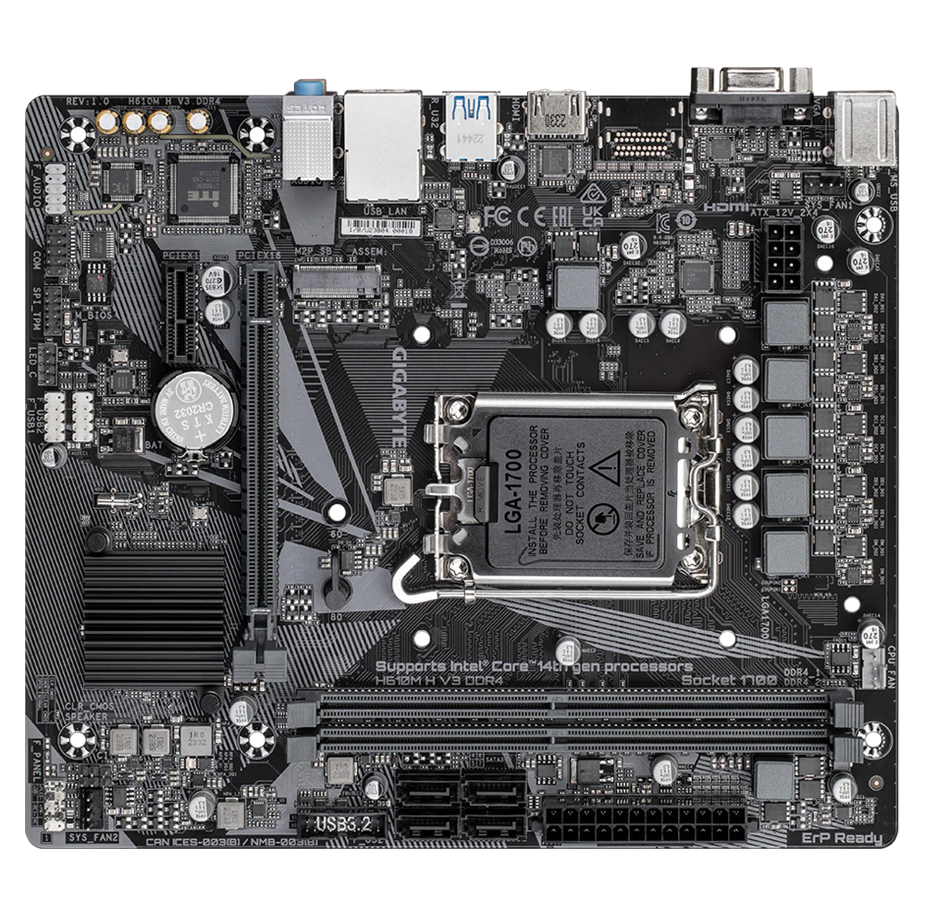 مادربرد گیگابایت مدل H610M H V3 DDR4 (rev. 1.0)
