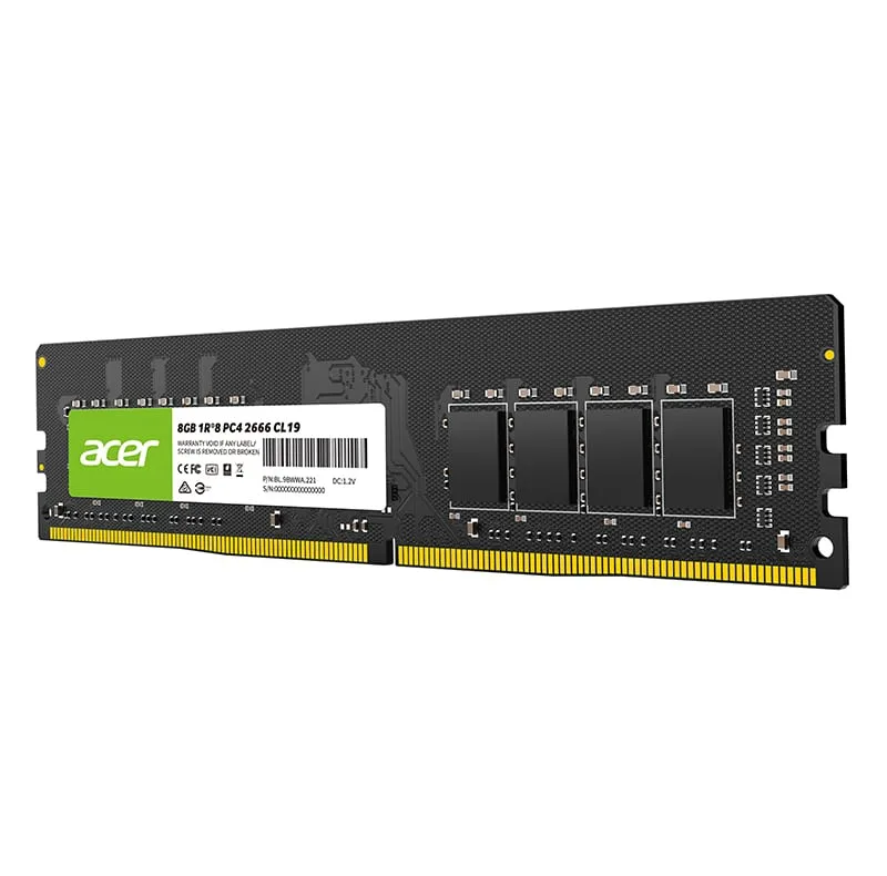 رم کامپیوتر ایسر مدل UD100 DDR4 تک کاناله 8 گیگابایت فرکانس 3200 مگاهرتز تایمینگ CL22 نوع U-DIMM