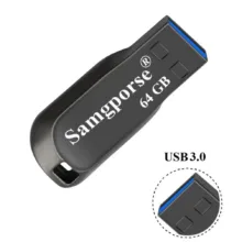 فلش مموری 64 گیگابایت سمگپرس مدل UDP Plus با رابط USB 3.0، بدنه آلیاژ فولاد و مقاومت در برابر شوک و لرزش
