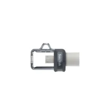 فلش مموری 64 گیگابایت سن دیسک مدل Ultra Dual Drive m3.0 با 2 رابط USB Type-A و MicroUSB، استاندارد USB 3.2 Gen1