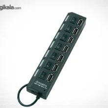 هاب یو اس بی 7 پورت همراه با کلید قطع و وصل