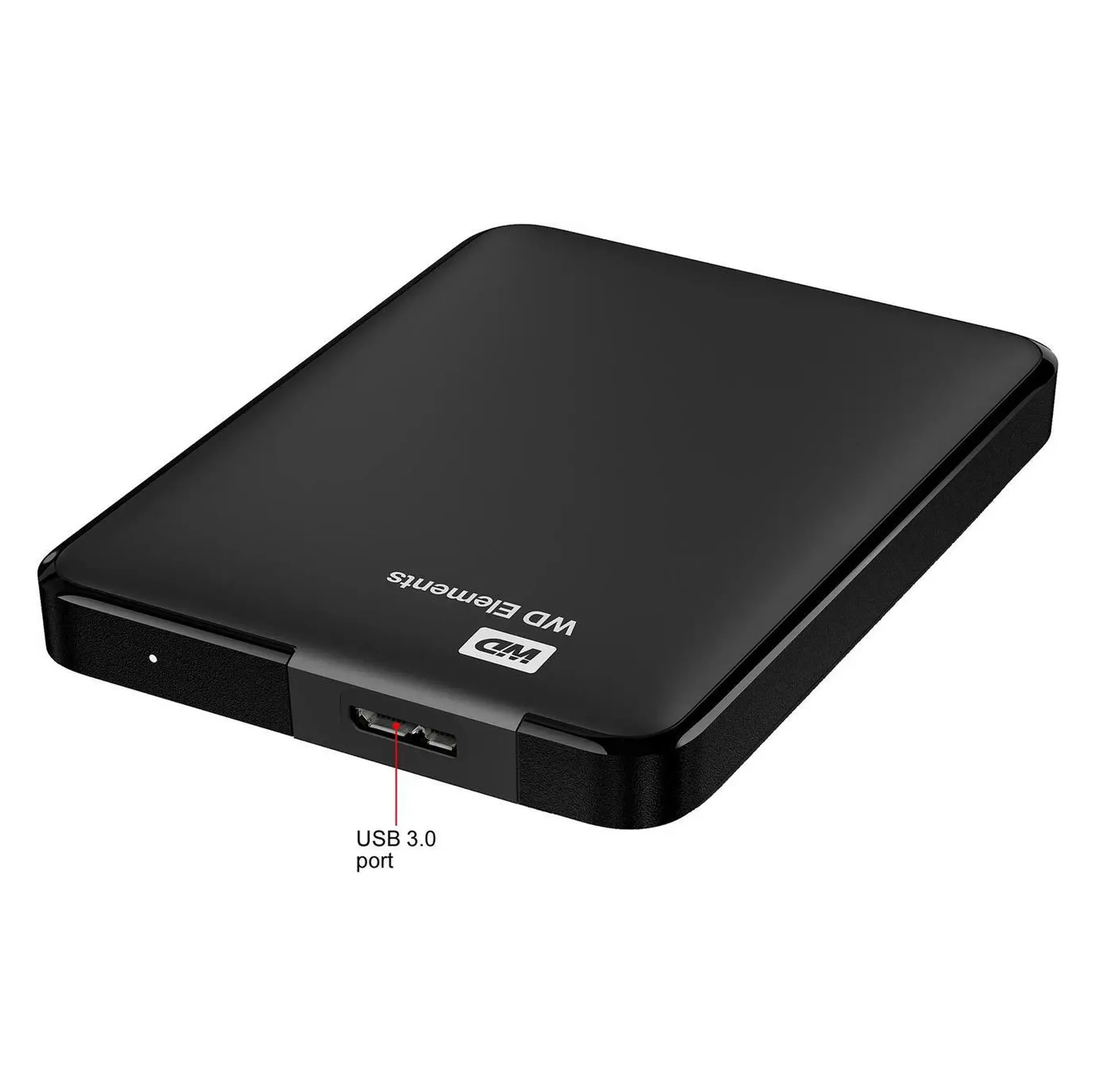 هارد اکسترنال وسترن دیجیتال مدل Elements ظرفیت چهار ترابایت دارای رابط USB Type-A 3.2
