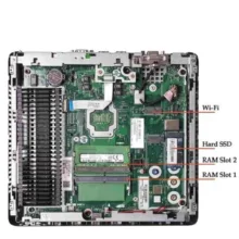 کامپیوتر کوچک اچ پی مدل HP T630 با پردازنده Quad Core AMD GX-420GI حافظه SSD با ظرفیت 128 گیگابایت رم DDR4 با ظرفیت هشت گیگابایت پردازنده گرافیکی AMD