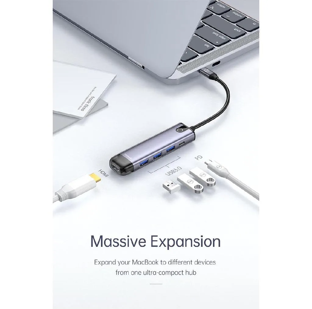 هاب 5 پورت USB-C مک دودو مدل HU-7750