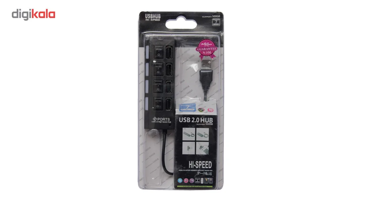 هاب USB 2.0 چهار پورت مدل 02