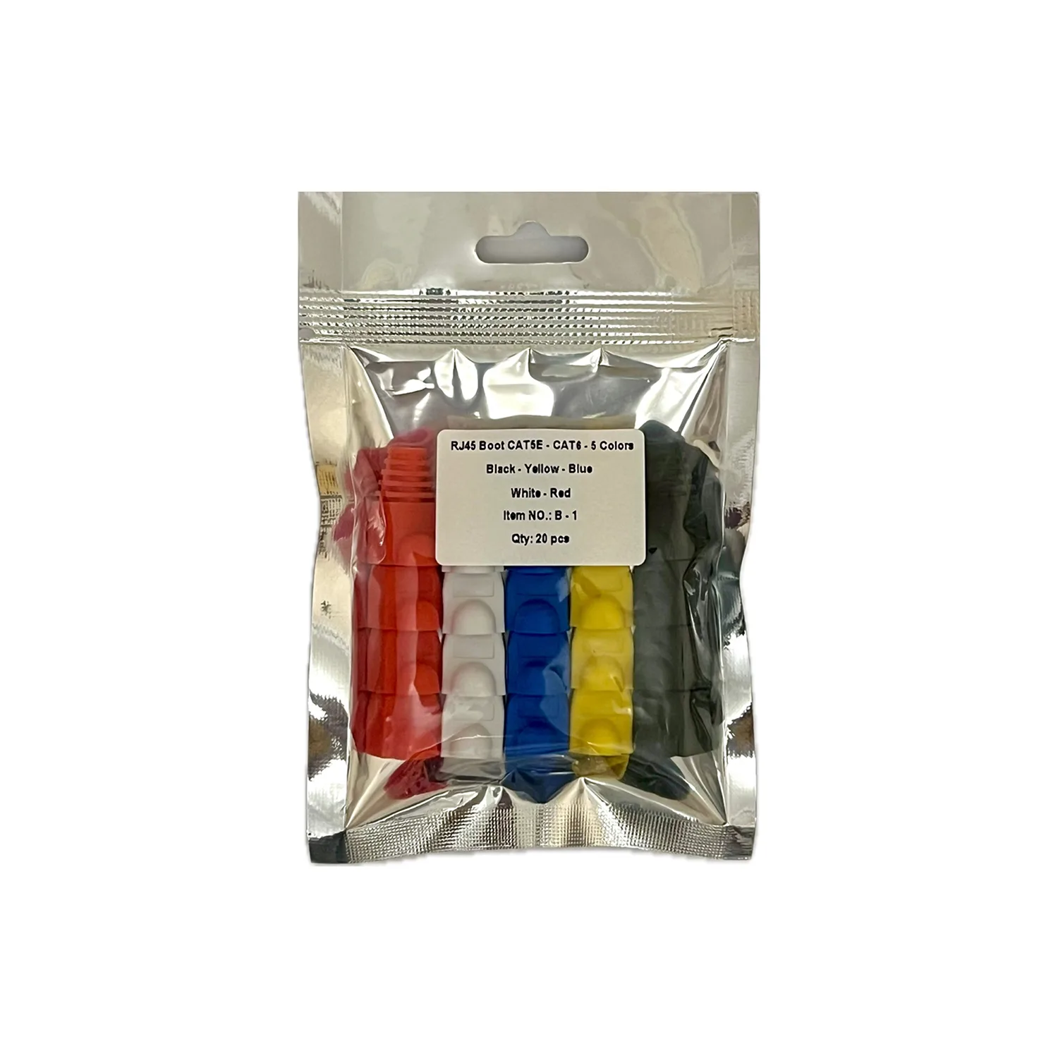محافظ سوکت شبکه RJ45 آذرفام مدل B-1 بسته 20 عددی