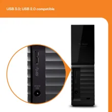 هارد اکسترنال وسترن دیجیتال مدل My Book Desktop ظرفیت 12 ترابایت دارای رابط USB Type-A 3.2