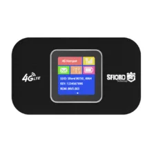 مودم 4G LTE قابل حمل اسفیورد مدل M750 با باتری 3000 میلی‌آمپرساعت، پشتیبانی از 10 کاربر همزمان، نمایشگر رنگی دیجیتال، اتصال بی‌سیم WIFI 802.11b/g/n و سرعت دانلود تا 150 مگابیت بر ثانیه
