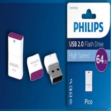 فلش مموری فیلیپس مدل PICO ظرفیت 64 گیگابایت