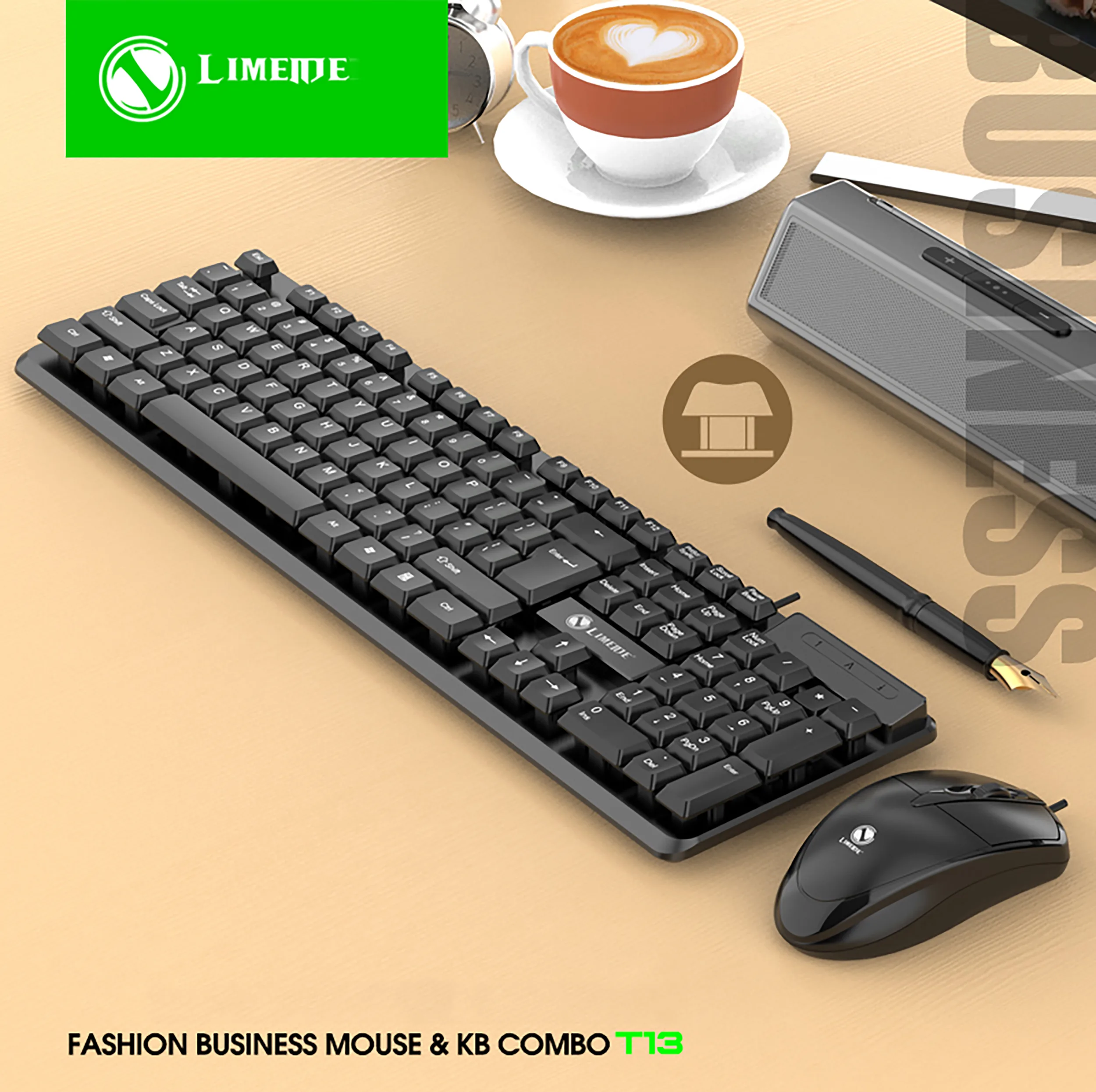 کیبورد و موس لایماید مدل T13 کد OFFICE-2024