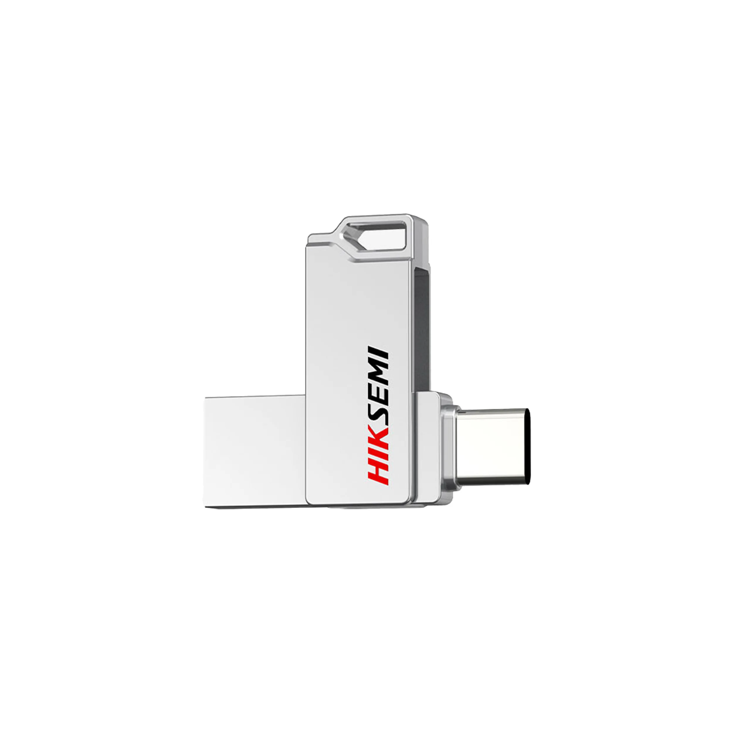 فلش مموری 64 گیگابایت هایک سمی مدل E327C SYNC USB3 با رابط USB و USB-C، سرعت خواندن تا 150 مگابایت بر ثانیه، سرعت نوشتن تا 45 مگابایت بر ثانیه و مقاومت در برابر آب