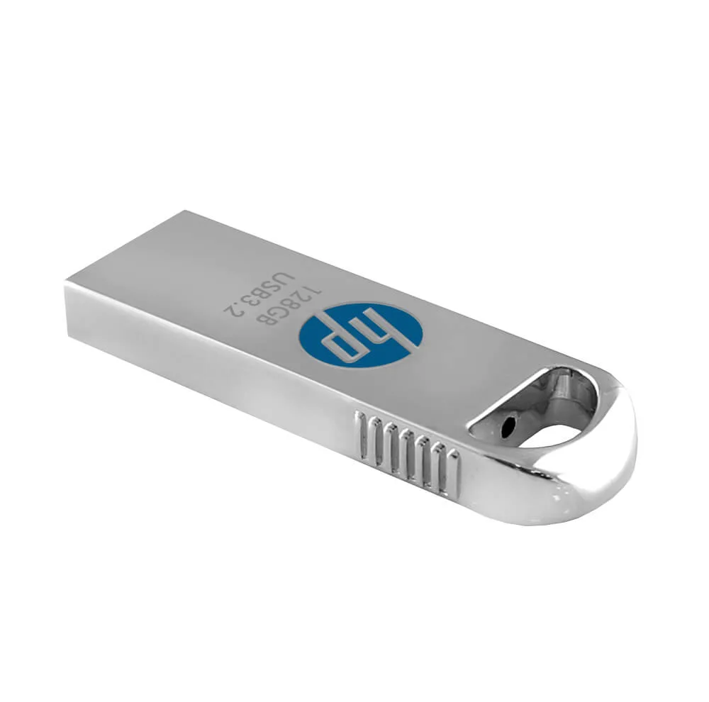 فلش مموری اچپی مدل USB 3.2 X306W ظرفیت 128 گیگابایت بدنه استیل سرعت خواندن 120 مگابایت بر ثانیه سازگار با Windows و Mac OS