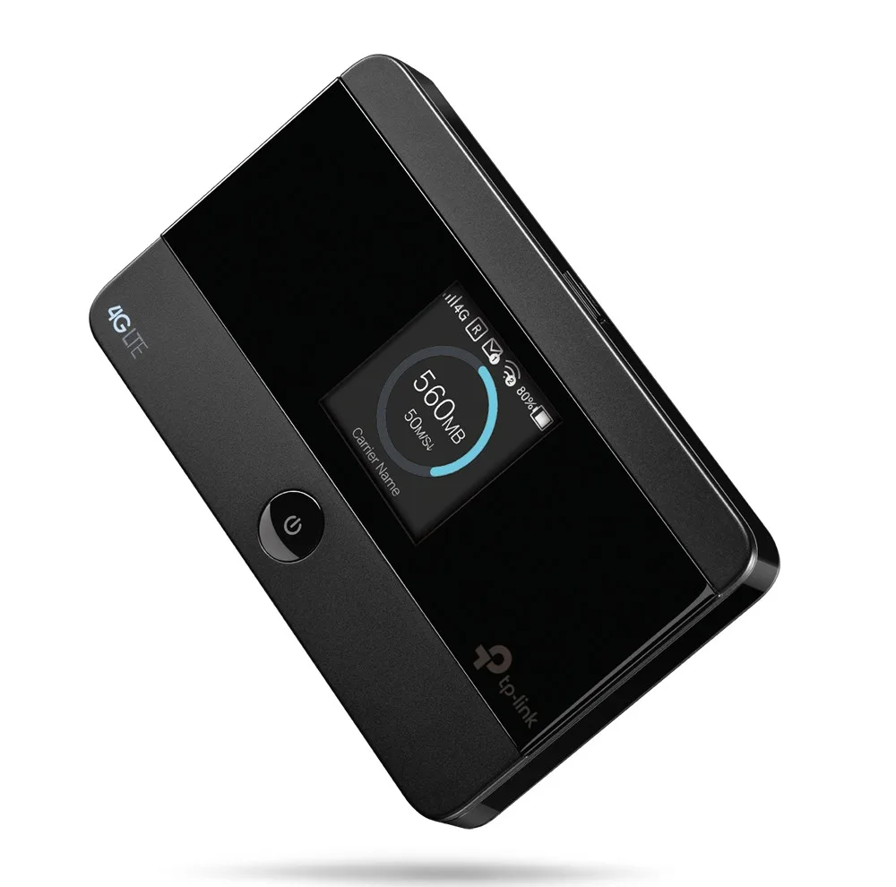 مودم روتر 4G تی‌پی‌لینک مدل M7350-V7 با باتری 2000 میلی‌آمپر، پشتیبانی از اتصال 10 کاربر همزمان، سرعت دانلود تا 150 مگابیت، نمایشگر اطلاعات ترافیک و وضعیت شبکه، سازگار با سیستم‌عامل‌های Windows، Mac OS، Android و iOS