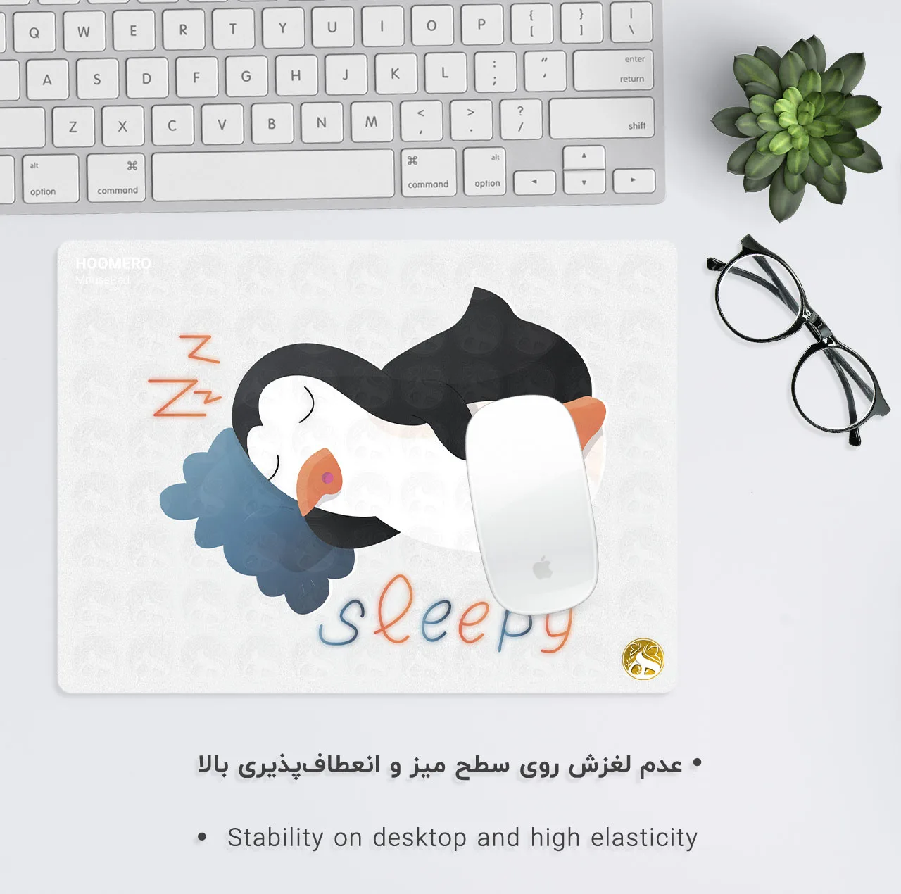 ماوس پد هومرو طرح پنگوئن مدل A2499