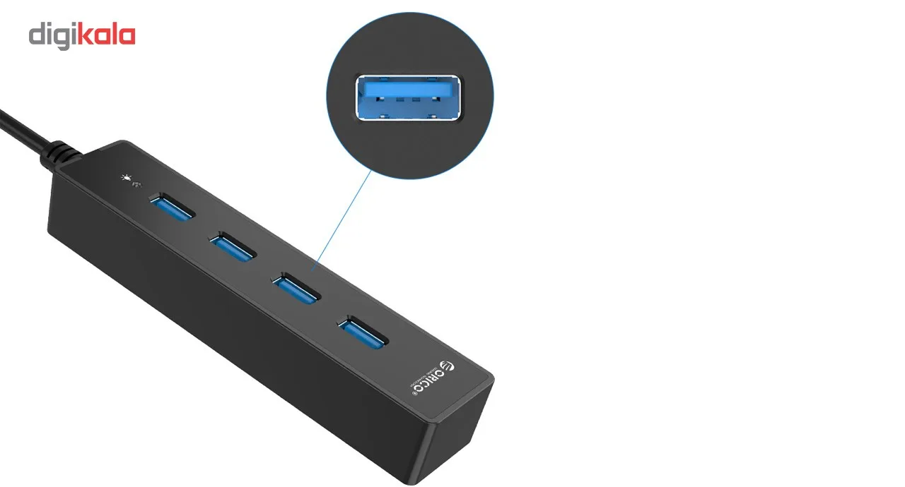 هاب USB 3.0 چهار پورت اوریکو مدل W8PH4-U3