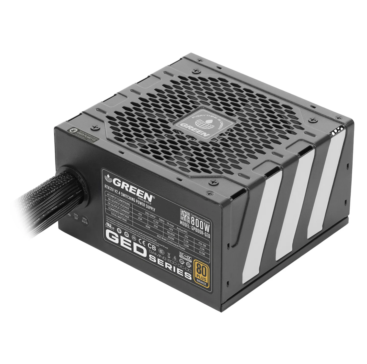 منبع تغذیه کامپیوتر گرین مدل GP800A-GED