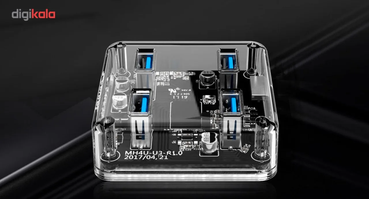 هاب USB 3.0 چهار پورت اوریکو مدل MH4U-U3