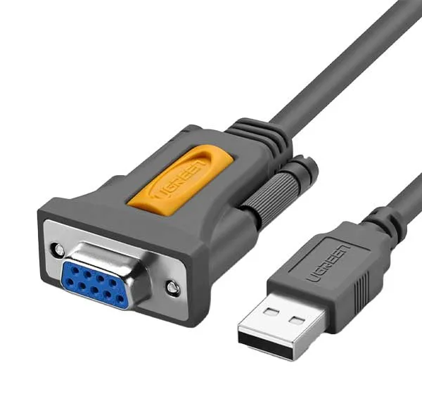 کابل تبدیل USB 2.0 A به DB9 RS-232 یوگرین مدل 20201 طول 1.5 متر