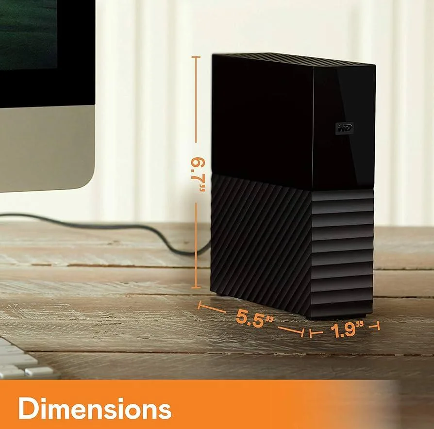 هارد اکسترنال وسترن دیجیتال مدل My Book Desktop ظرفیت 14 ترابایت دارای رابط USB Type-A 3.2