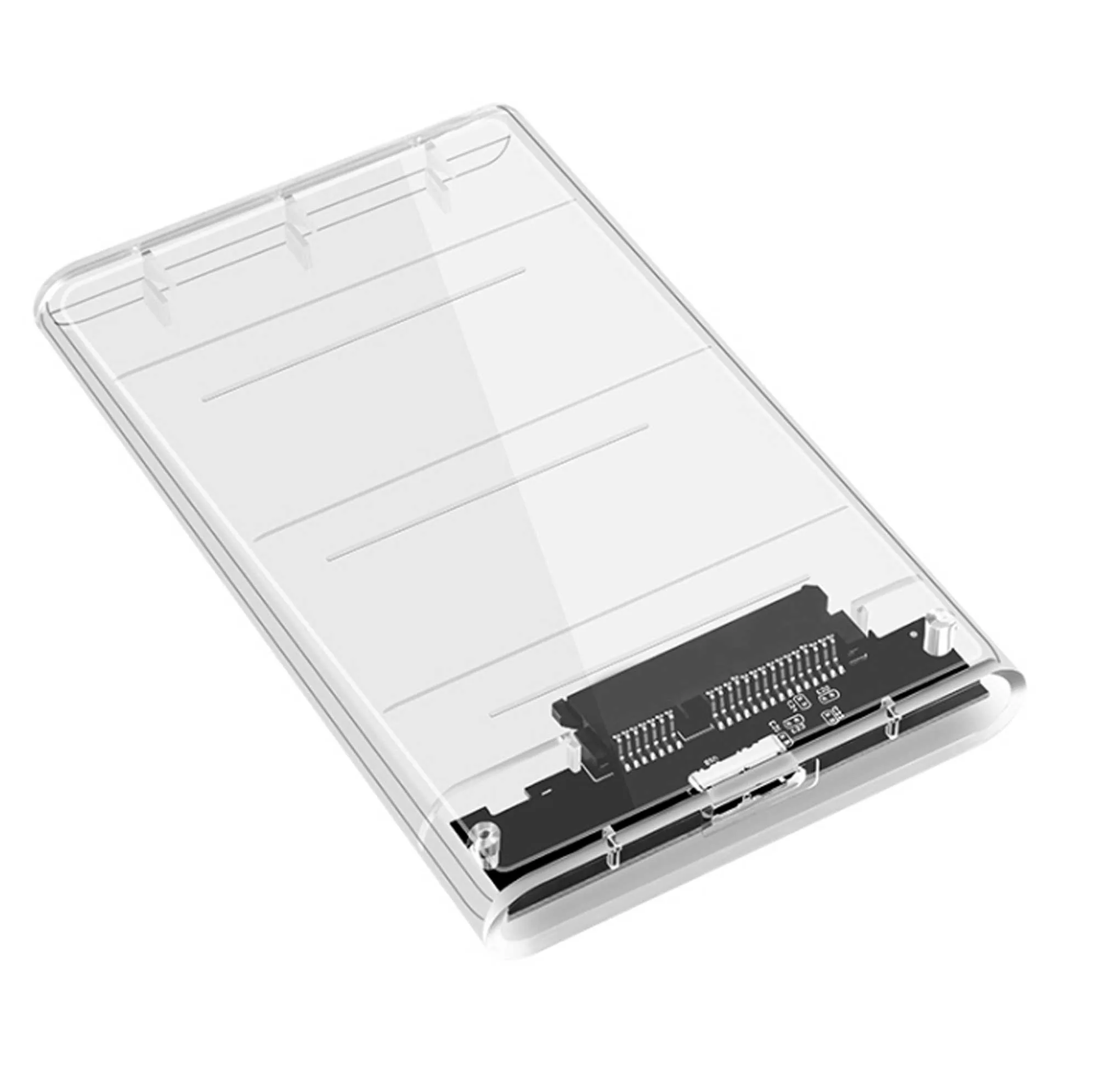 باکس تبدیل SATA به USB 3.0 هارددیسک 2.5 اینچ مدل شیشه‌ای