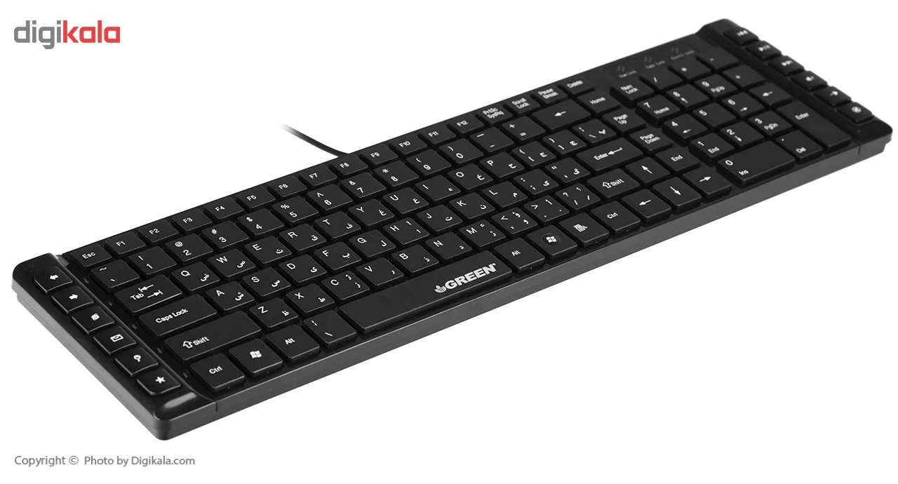 کیبورد گرین GK-301 باحروف فارسی