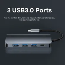 هاب 5 پورت USB-C ریمکس مدل RU-U5