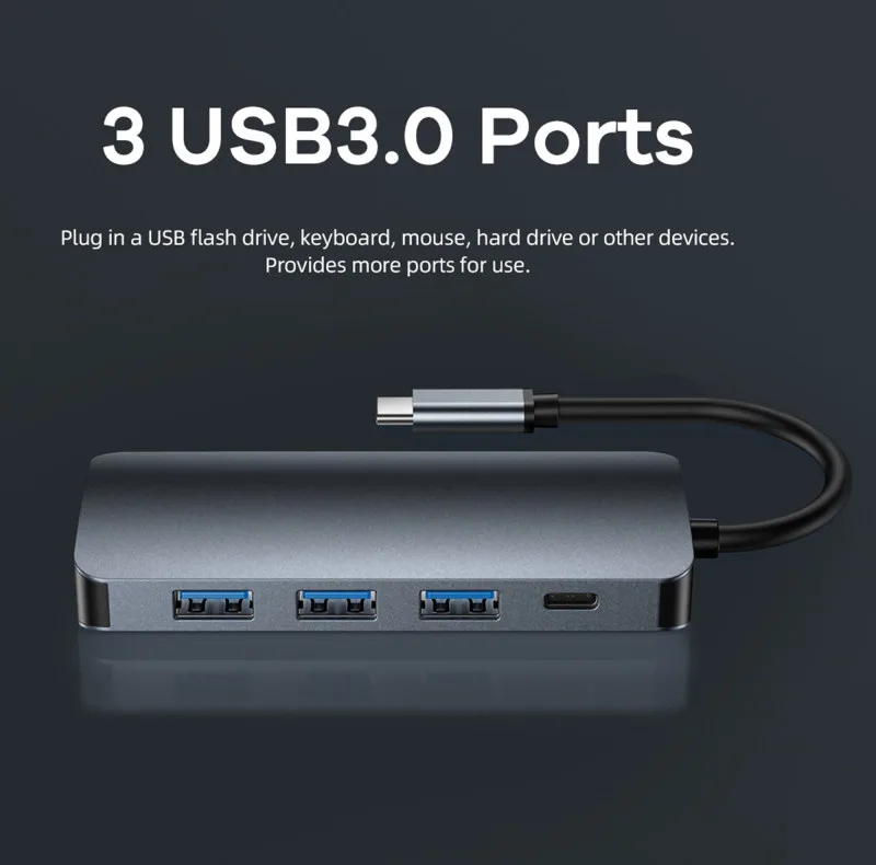 هاب 5 پورت USB-C ریمکس مدل RU-U5