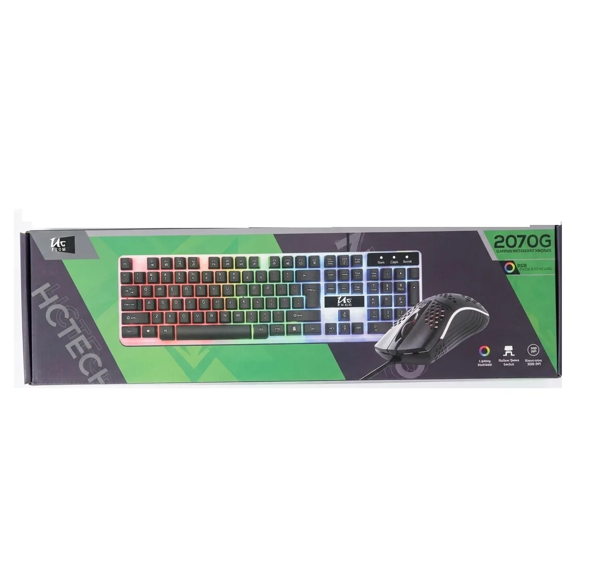 کیبورد و ماوس گیمینگ یوسیتک مدل 2070G
