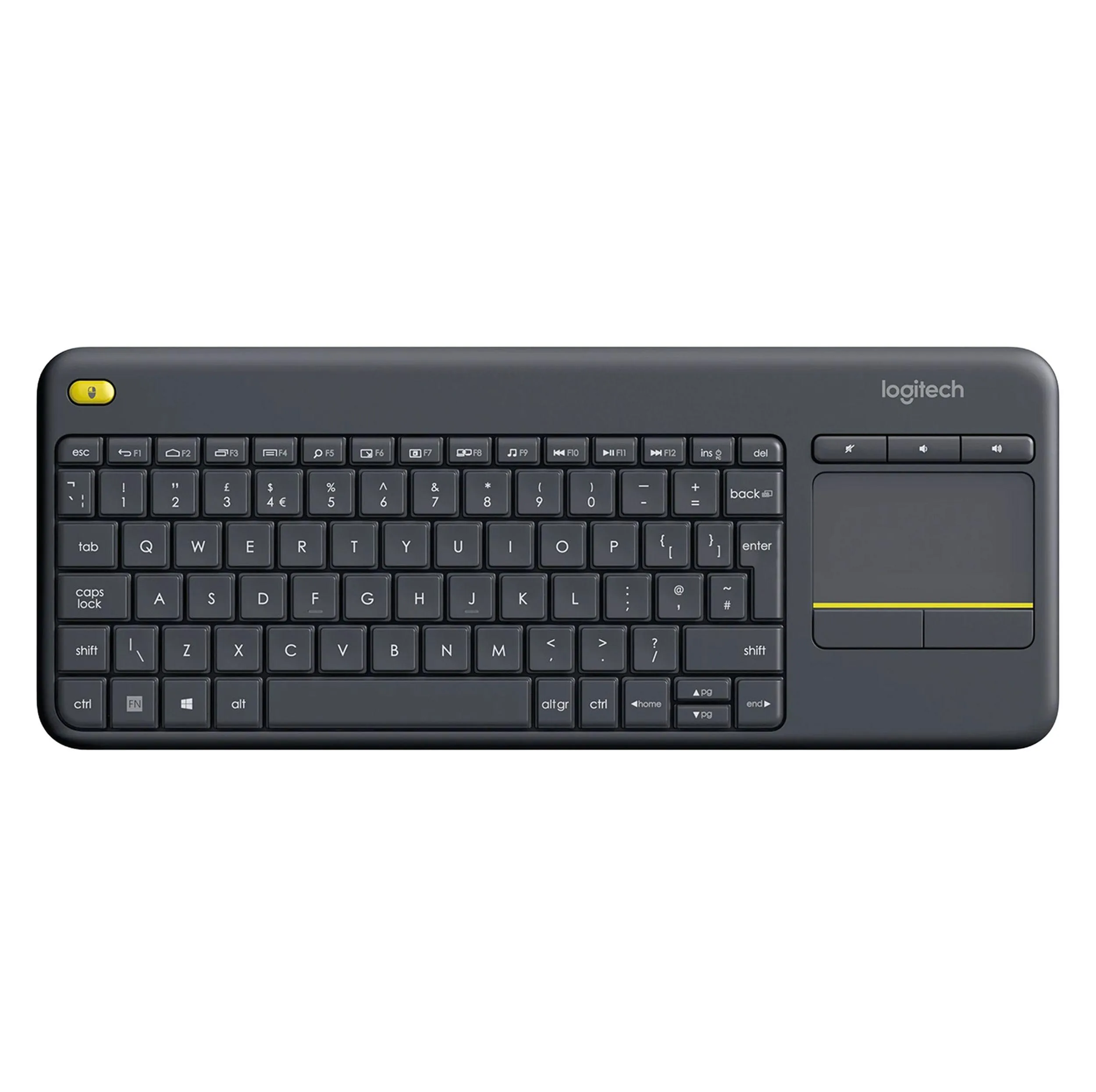 کیبورد بی سیم لاجیتک مدل K400 Plus، سوییچ ممبران، Tenkeyless