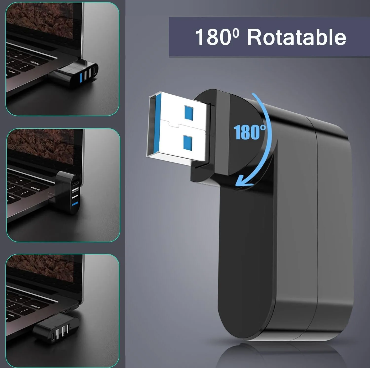 هاب 4 پورت آی ریور مدل RotoPro USB3.0
